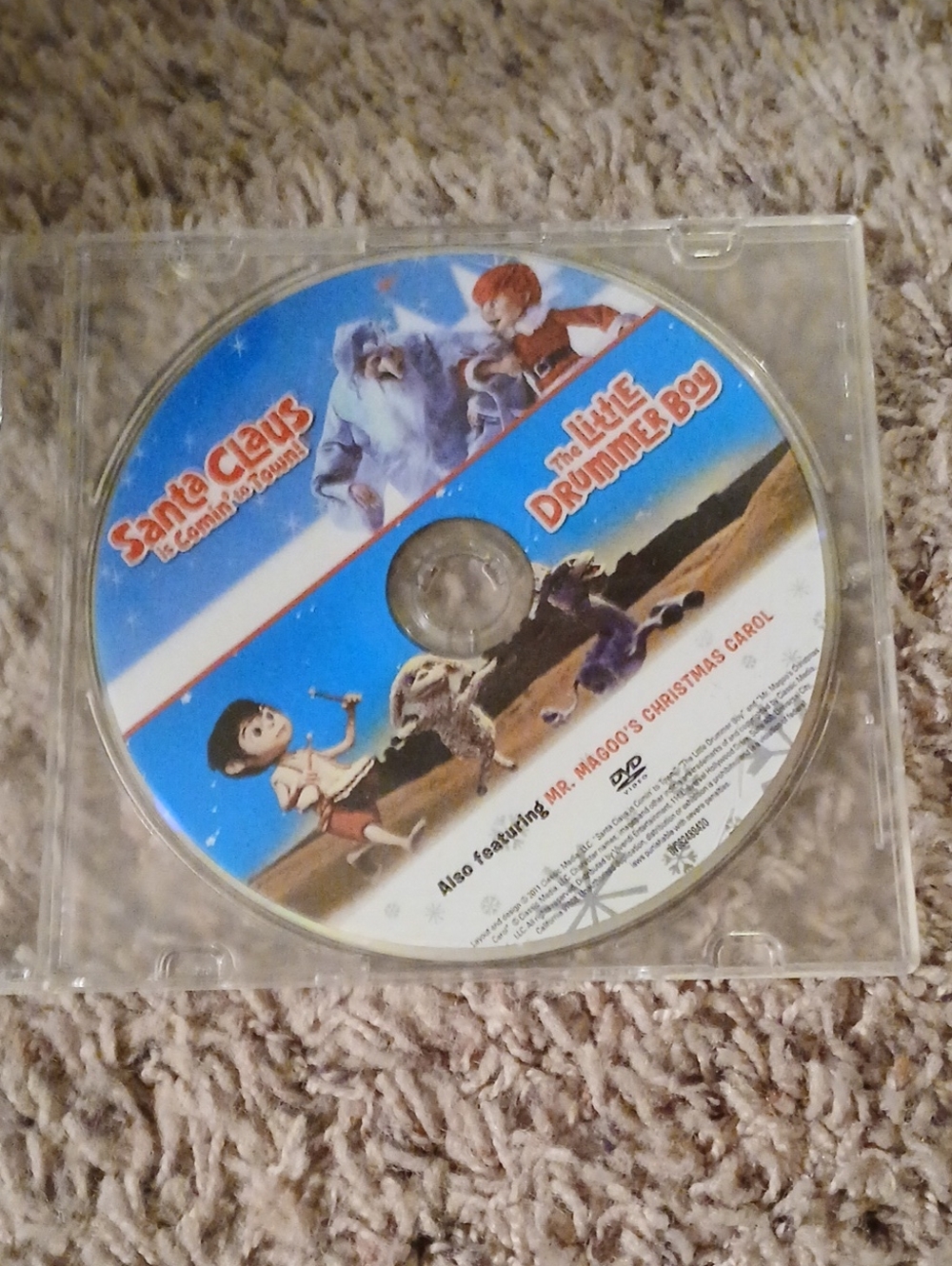The Little Drummer Boy & Santa Claus DVD - Blue Disc